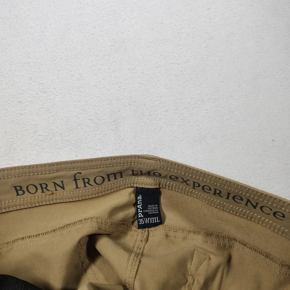 Prana Brion Shorts Mens 35x11 Tan Nylon Stretch Hiking Outdoor M3BN11117 - Picture 4 of 11